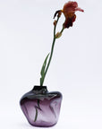 Χειροποίητο βάζο από φυσητό γυαλί – Purple (22–32 × 20 εκ.)