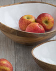 Ξύλινο Μπολ Σερβιρίσματος από Mango Wood – Large