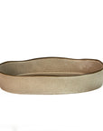 Oval Stoneware Oven Dish with Natural Finish