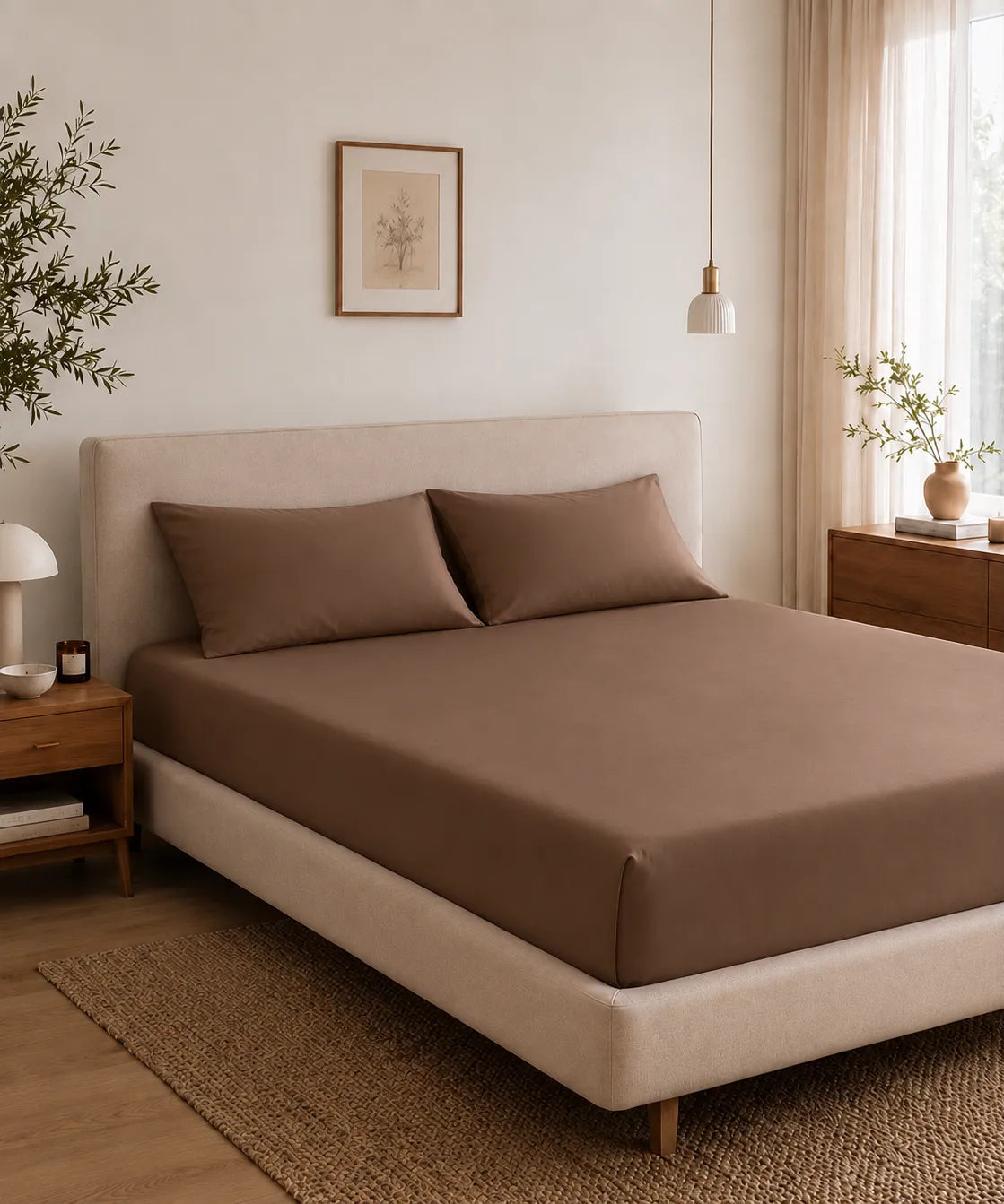 Σετ Ύπνου από 100% Bamboo Coffee Brown